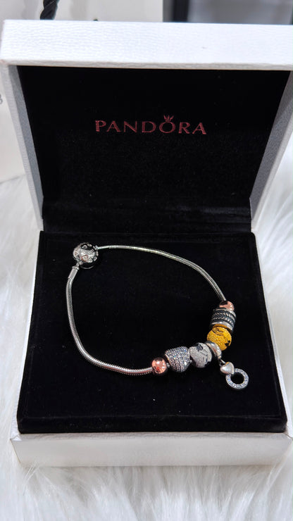 PURE SILVER PANDORA STYLE BRACELET PSB002
